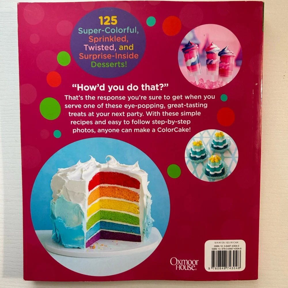 EUC simple sweet color cakes dessert cookbook